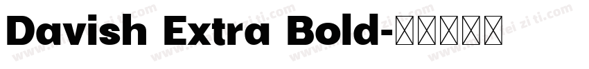 Davish Extra Bold字体转换